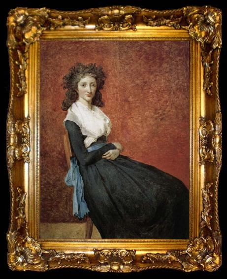 framed  Jacques-Louis  David Special Lu generation of Nafu person portrait, ta009-2